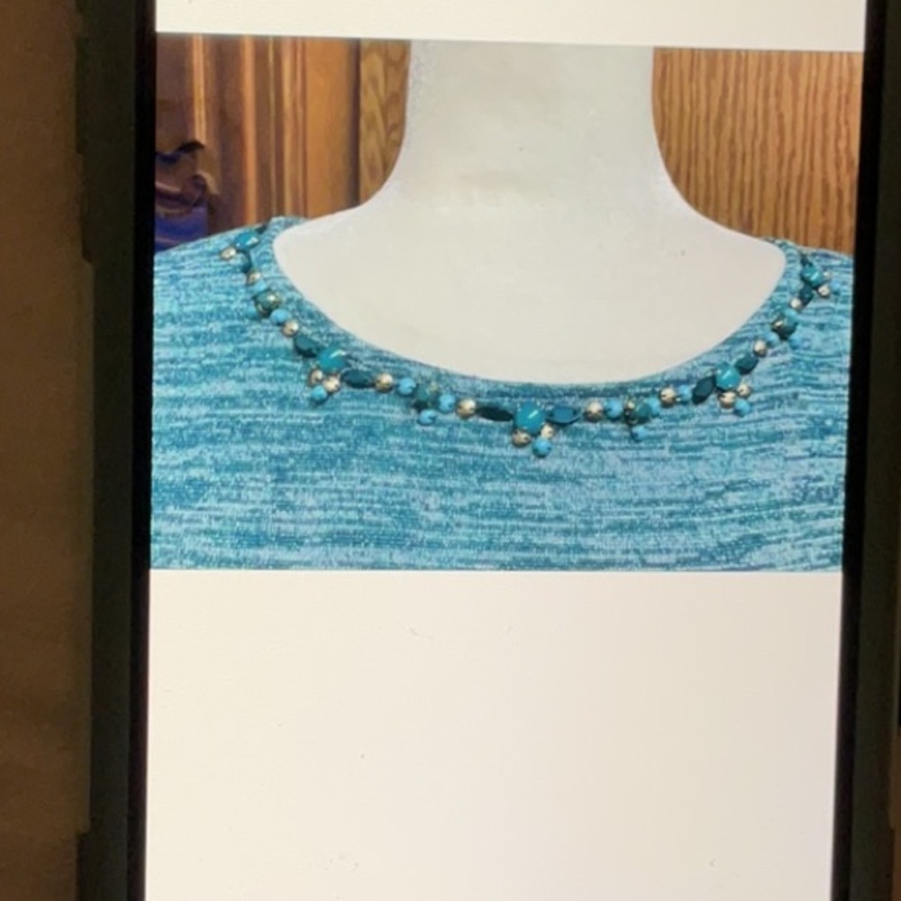 Ruby Rd. Asymmetrical hem tunic style PS top - Picture 5 of 8
